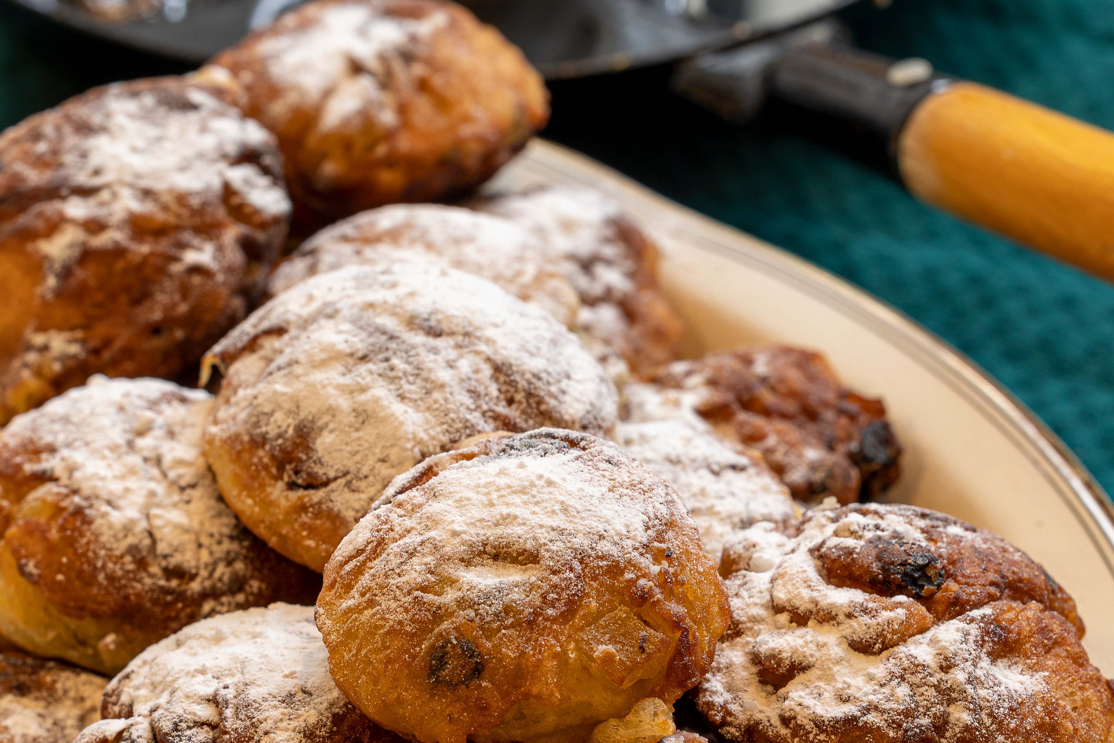 pufferkes op een bord